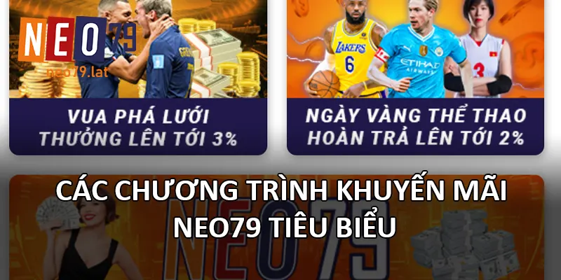 Các chương trình khuyến mãi NEO79 tiêu biểu