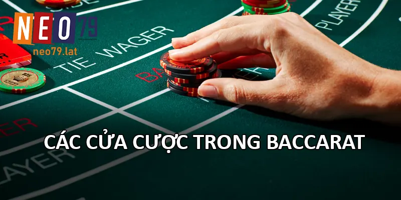 Các cửa cược trong Baccarat