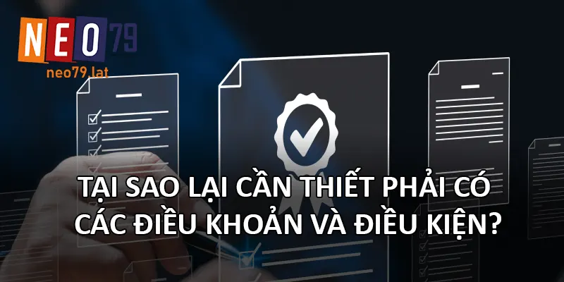 Tại sao lại cần thiết phải có các điều khoản và điều kiện?